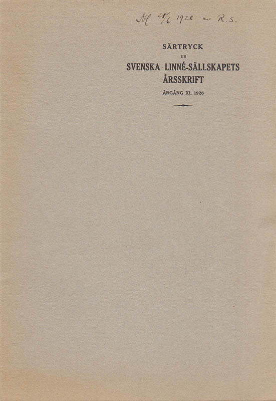 Rob. E. Fries : 150-årsminnet av Linnés död