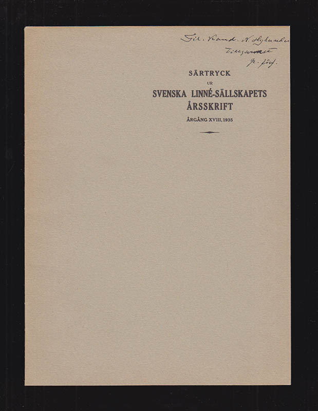 Rob. E. Fries : Linné-växter i Bergii herbarium