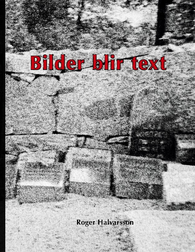 Roger Halvarsson : Bilder blir text