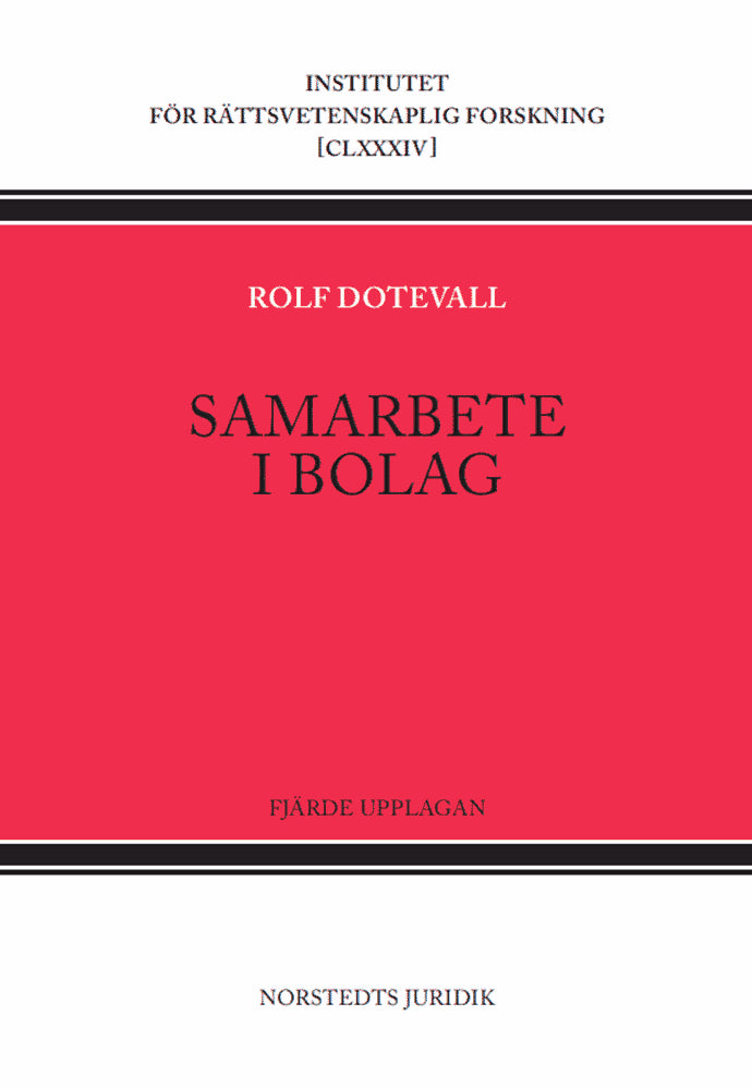 Rolf Dotevall : Samarbete i bolag : om personbolag