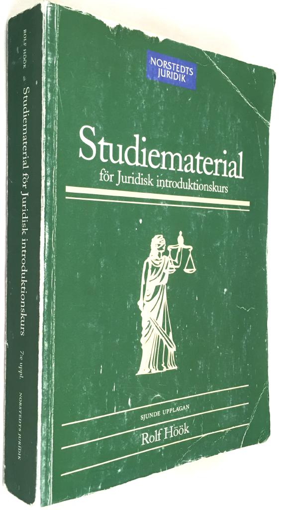 Rolf Höök : Studiematerial för juridisk introduktionskurs