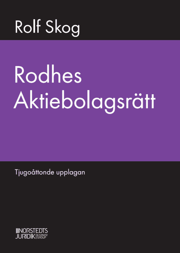 Rolf Skog : Rodhes aktiebolagsrätt