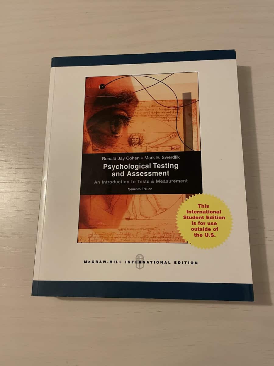Ronald Jay. Cohen : Psychological testing and assessment an introduction to tests and measurement
