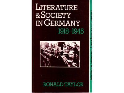 Ronald Taylor : Literature & society in Germany. 1918-1945