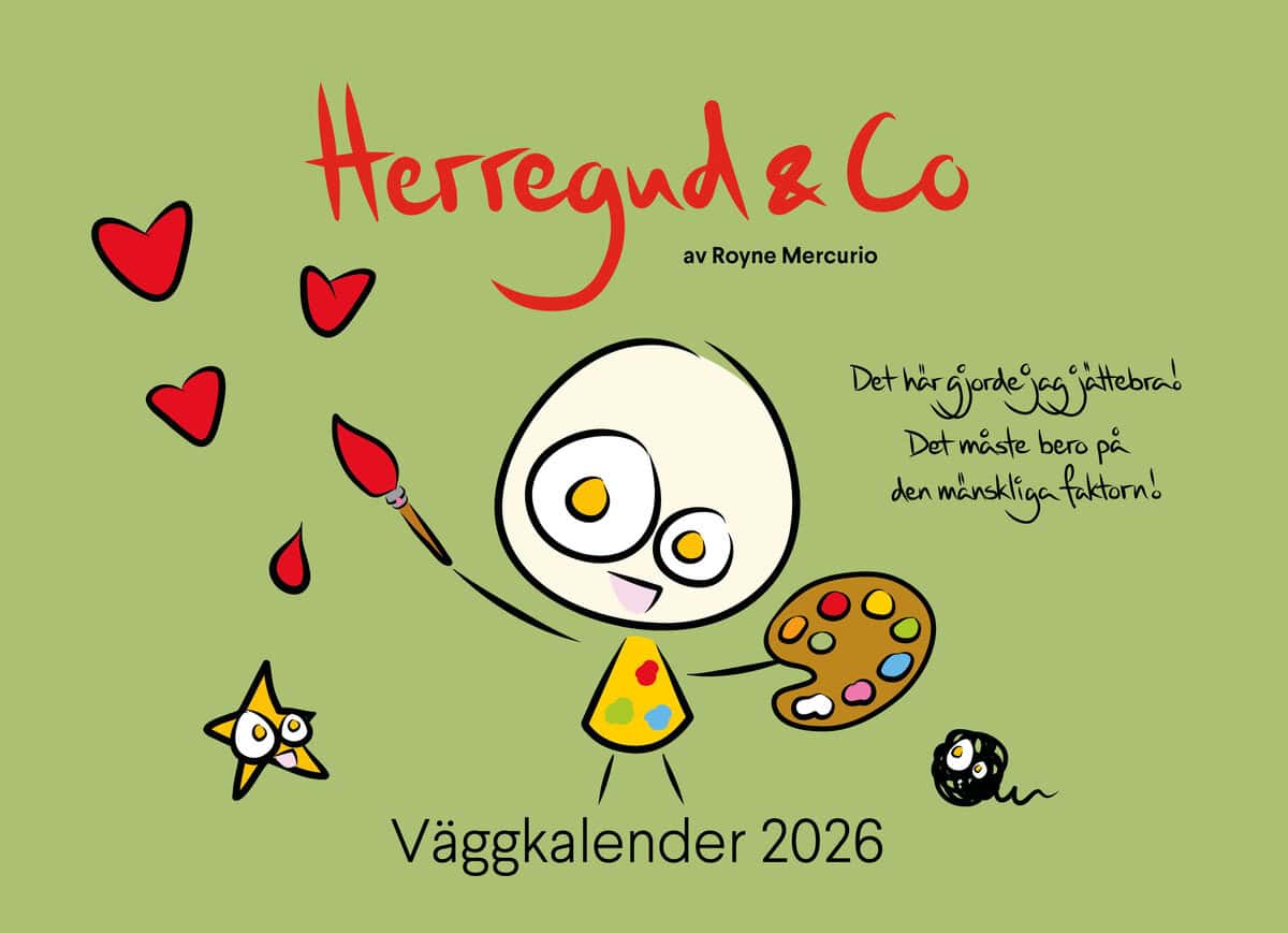 Royne Mercurio : Herregud & Co Väggkalender 2026