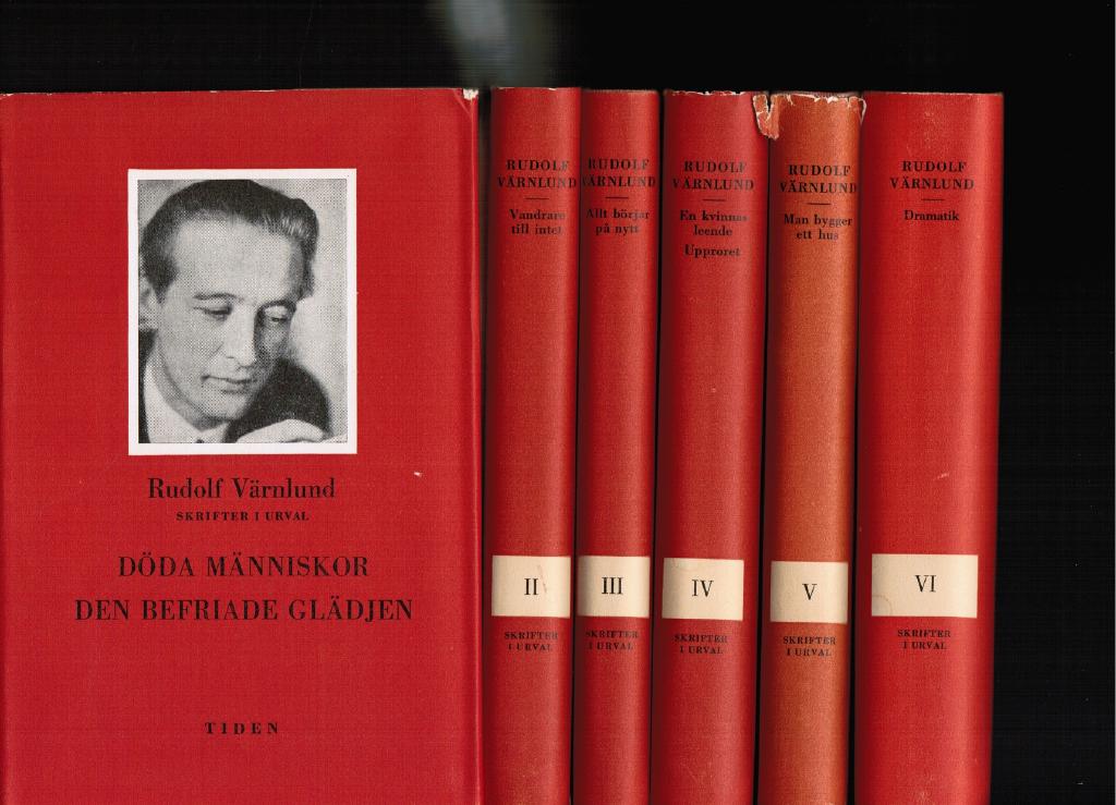 Rudolf Värnlund : Skrifter i urval. Under redaktion av Stig Carlsson