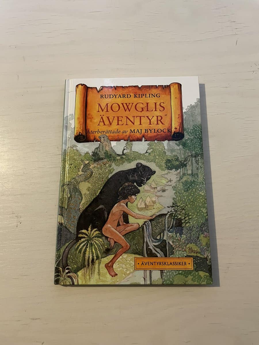 Rudyard Kipling : Mowglis äventyr återberättad av Maj Bylock