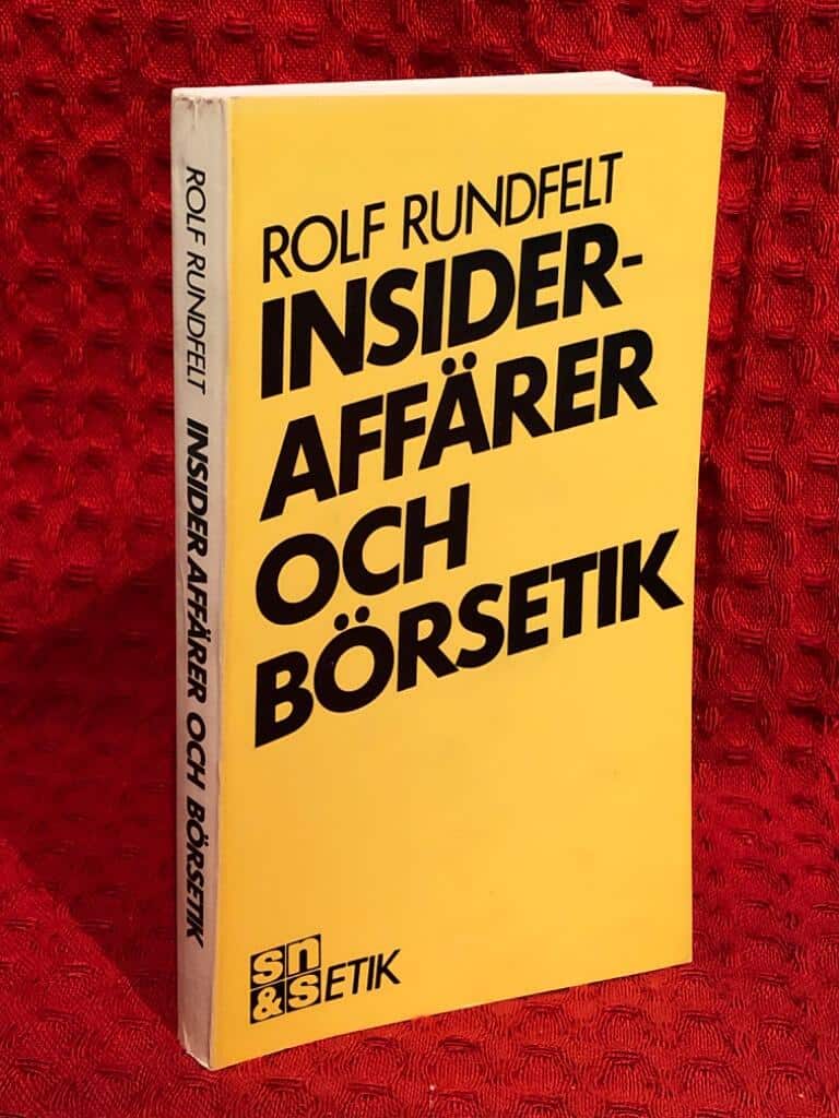 Rundfelt, Rolf ; Studieförbundet Näringsliv och samhäl... : Insideraffärer och börsetik
