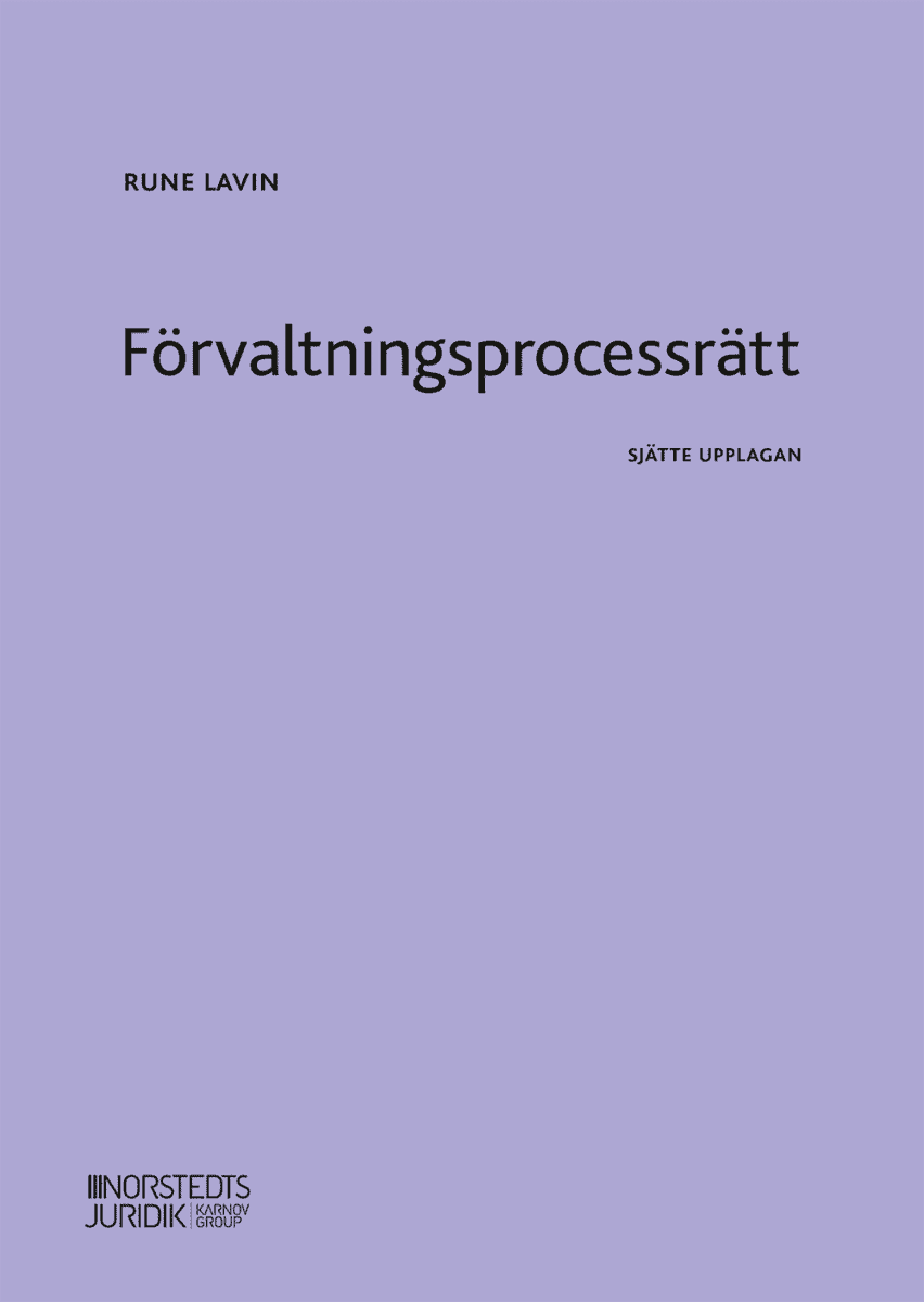 Rune Lavin : Förvaltningsprocessrätt