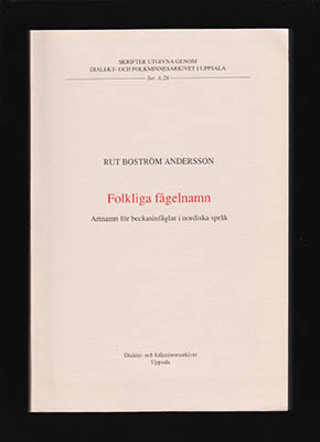 Rut Boström Andersson : Folkliga fågelnamn