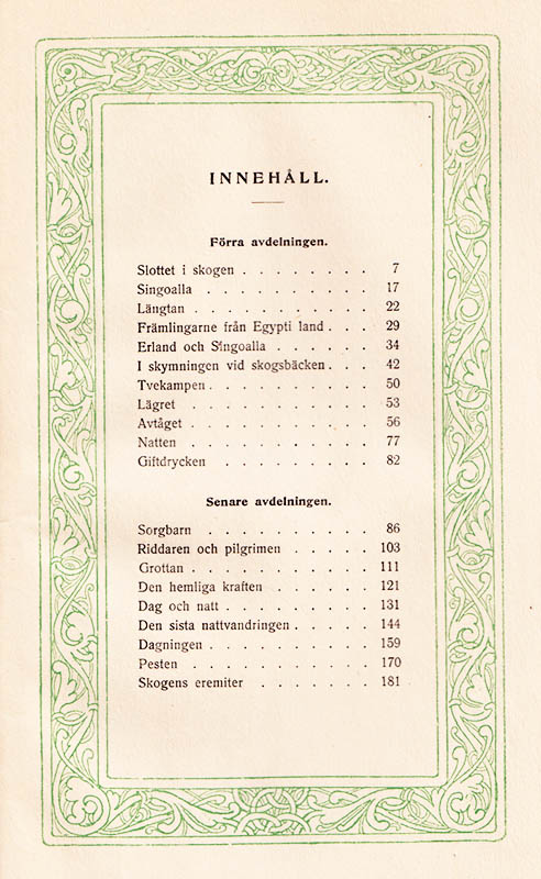 Rydberg, Viktor (1828-1895) ; Larsson, Carl (1853-1919) : Singoalla