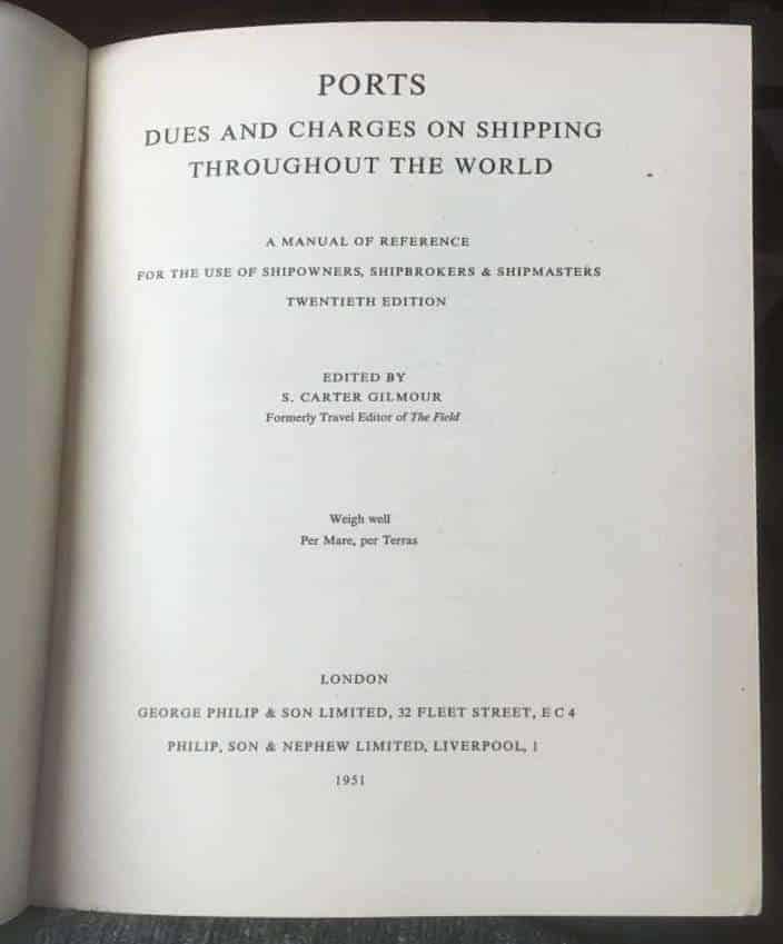 S Carter Gilmour : Ports dues and charges on shipping throughout the world