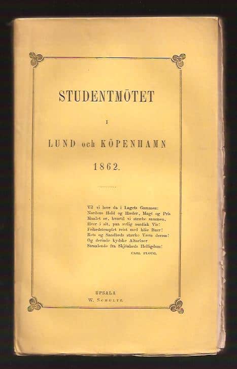 S.A. Hedin : Studentmötet i Lund och Köpenhamn 1862
