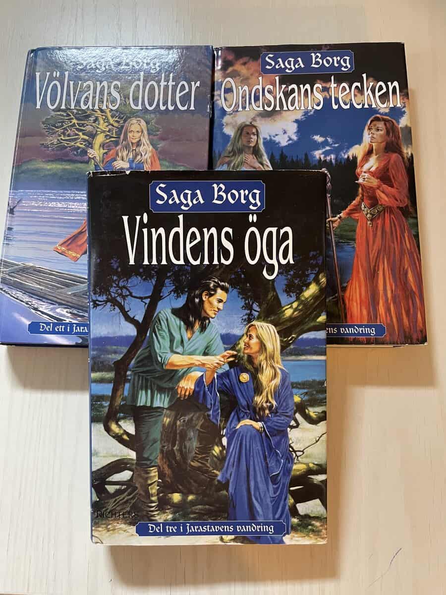 Saga Borg : Jarastavens vandring del 1-3 - Völvans dotter - Ondskans tecken - Vindens öga