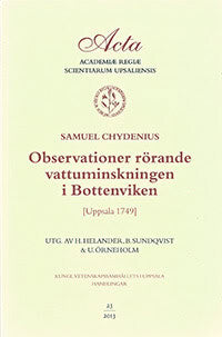 Samuel Chydenius : Observationer rörande vattuminskningen i Bottenviken