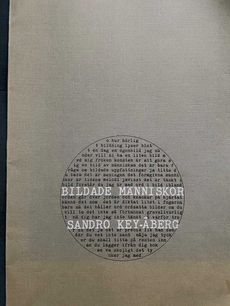 Sandro Key-Åberg : Bildade människor (Signerad)