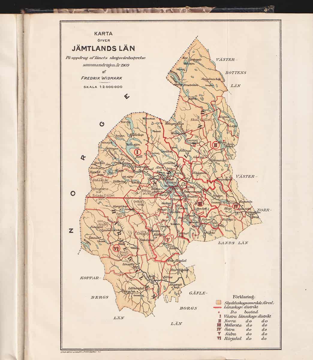 Schotte, Gunnar (1874-1925) ; Henrik Hesselman (1874-1943) [red.] : Skogsvårdsföreningens tidskrift 1909. (årg 7) + Bilaga 1. Berättelser för år 1908