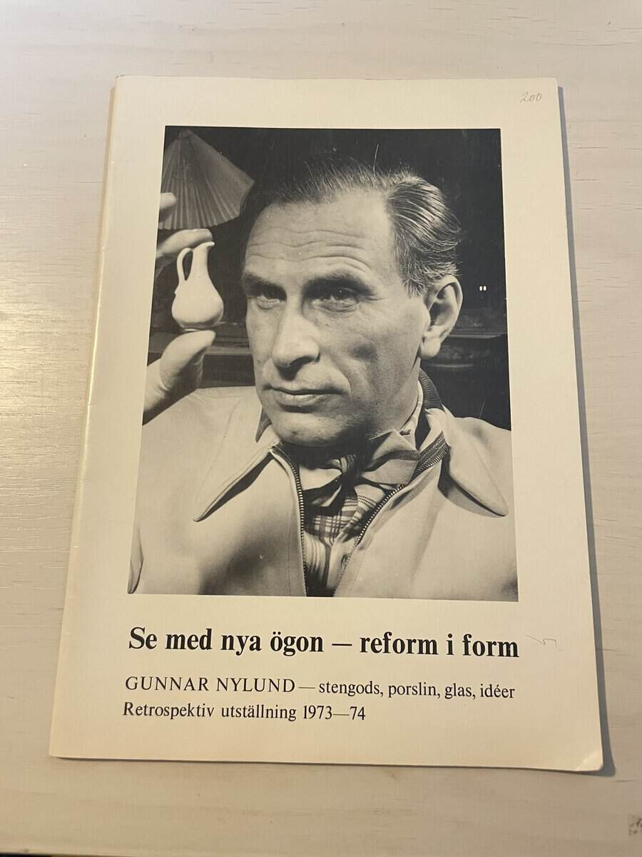 Se med nya ögon - reform i form Gunnar Nylund retrospektiv utställning 1973-74