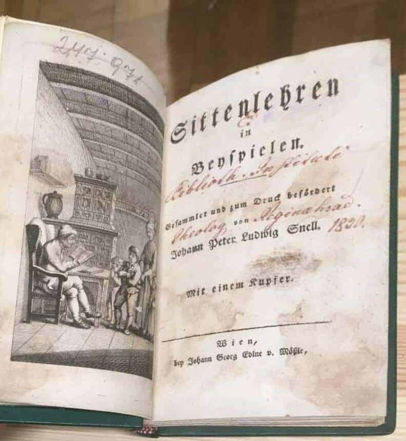 Seller Image Sittenlehren in Beyspielen. Gesammelt und zum Druck befördert von Johann Peter Ludwig Snell. Mit einem Kupfer.