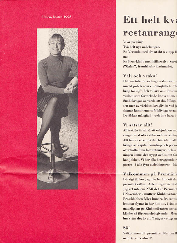 Sensationstidningen Scoop. Umeå, hösten 1993