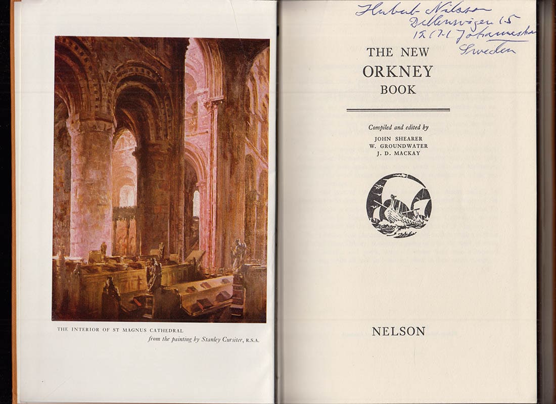 Shearer, John ; Groundwater, W. ; Mackay, J. D. [Ed.] : The New Orkney Book