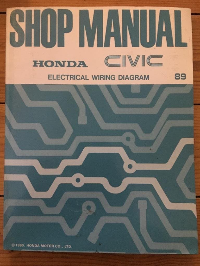 Shop Manual Honda Civic Electrical Wiring Diagram 89