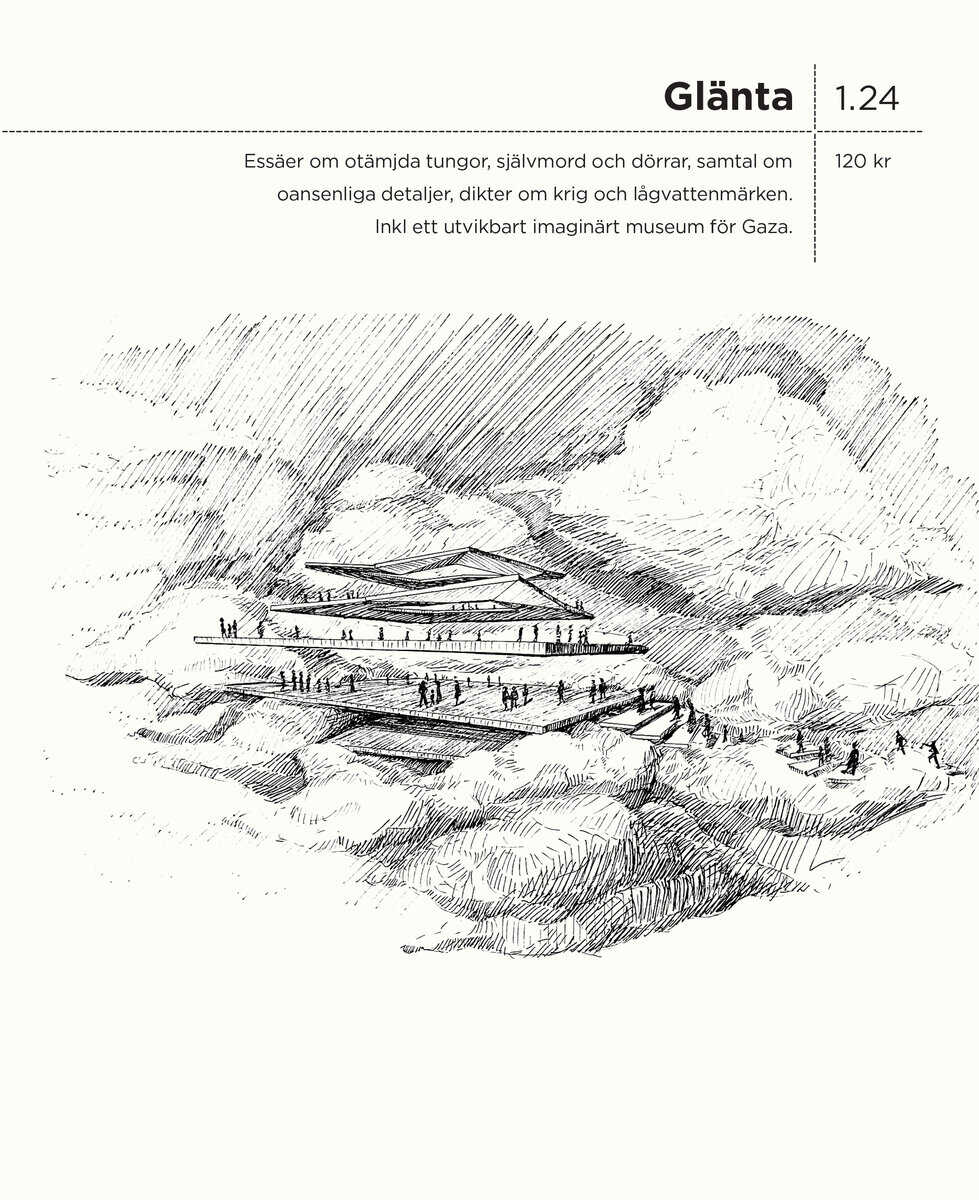 Siegert, Bernhard ; Shibli, Adania ; Nordenhök, Hanna ; Karam, Balsam ; Kamel, Doaa ; Junes, Sofia ; Holmstrand, Leif ; Hjorth, Elisabeth ; Anzaldúa, Gloria ; Améry, Jean : Glänta 1(2024)