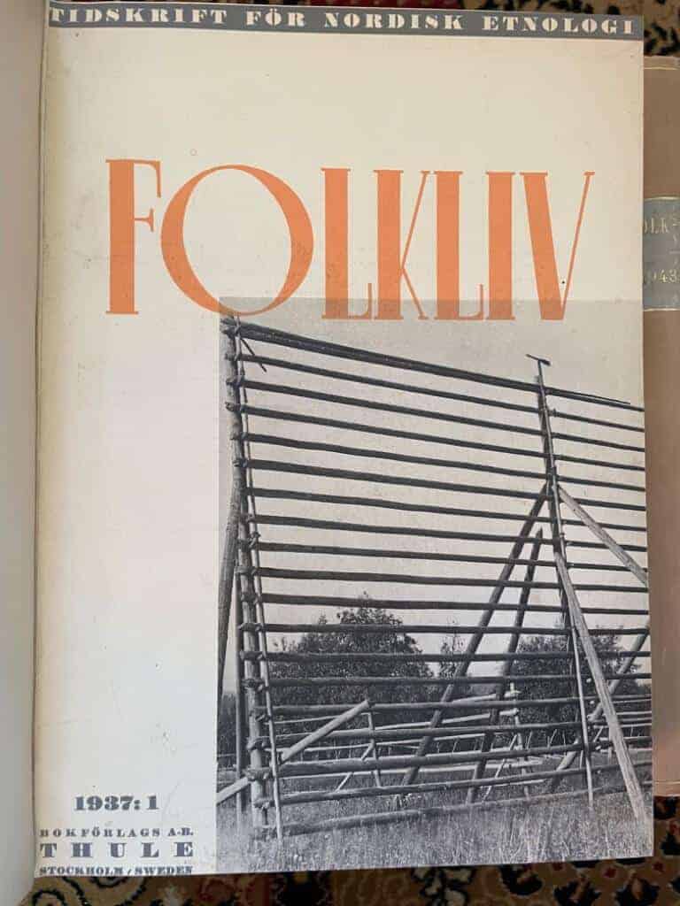 Sigurd Erixon : Folk-Liv 1937-1945