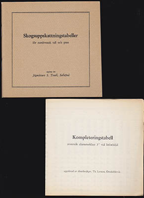 Sigvald Troell : Skogsuppskattningstabeller för nordsvensk tall och gran