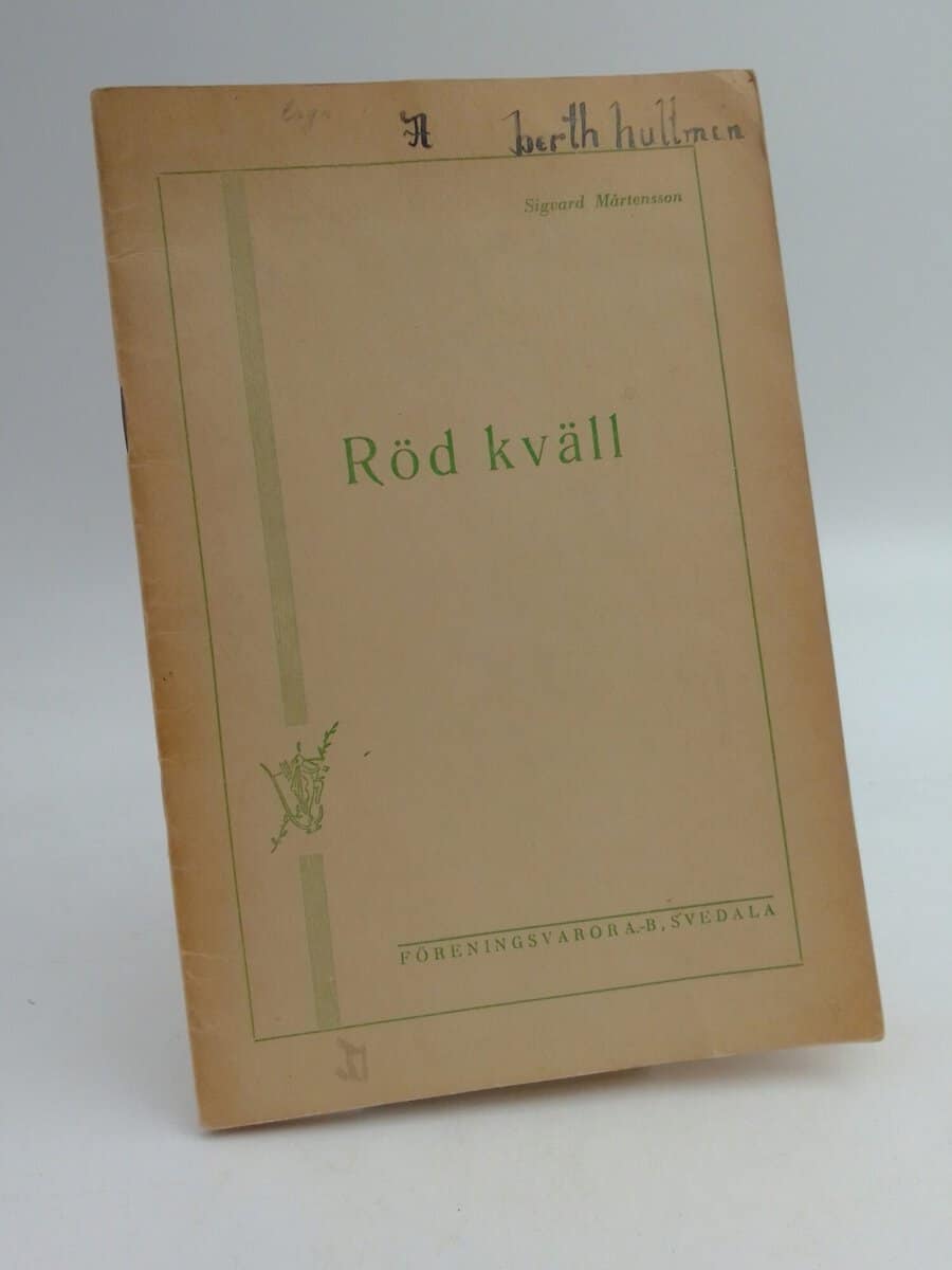 Sigvard Mårtensson : Röd kväll