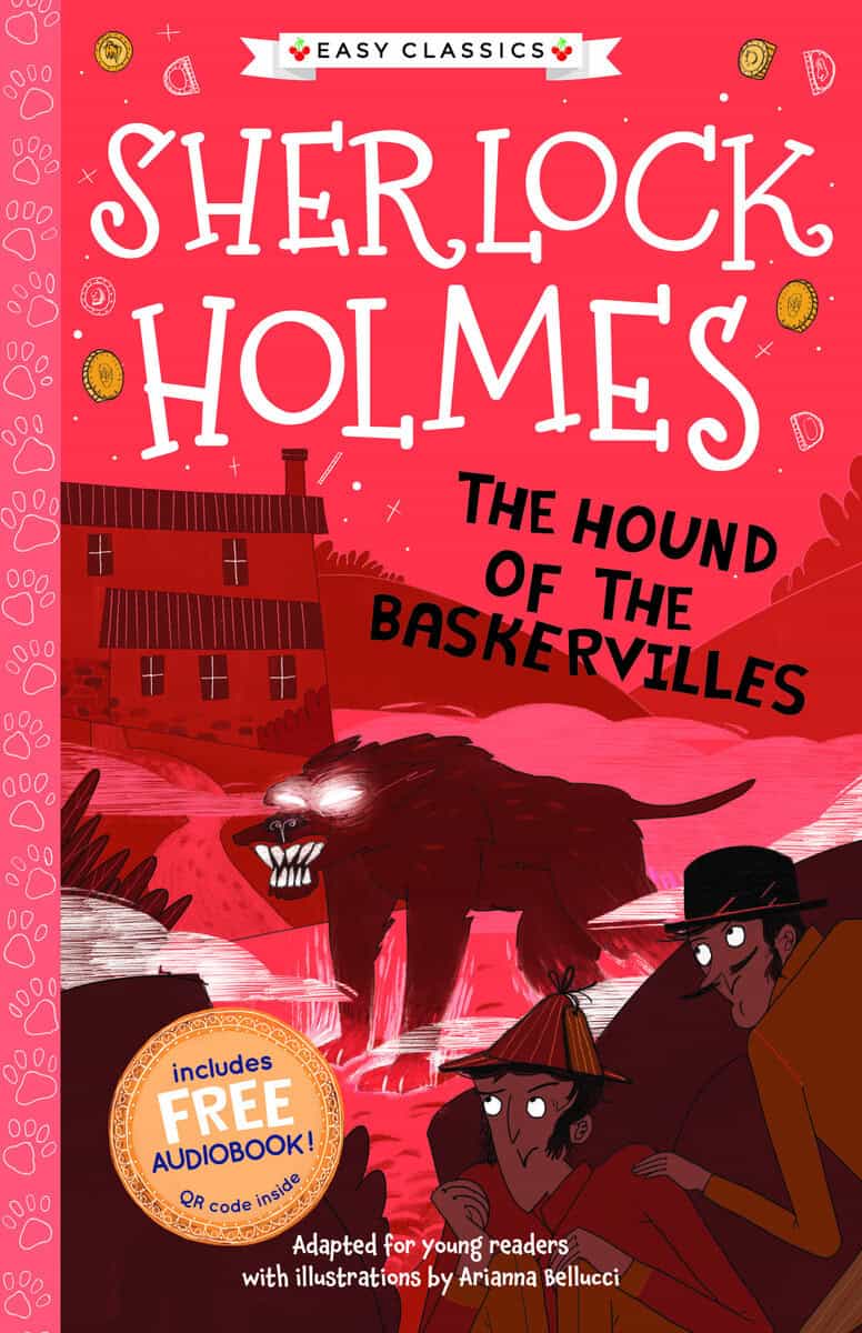 Sir Arthur Conan Doyle : The Hound of the Baskervilles (lättläst) (med bonusmaterial)