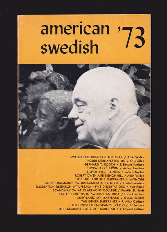 Sjöberg, Leif (1925-2000) [Editor] ; Birgers, Daniel [Editorial Adviser] : American Swedish '73