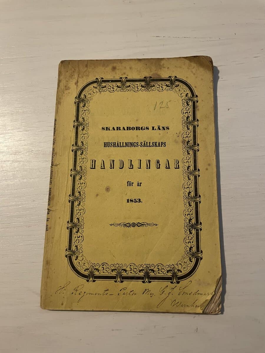 Skaraborgs läns hushållnings-sällskaps handlingar för år 1853