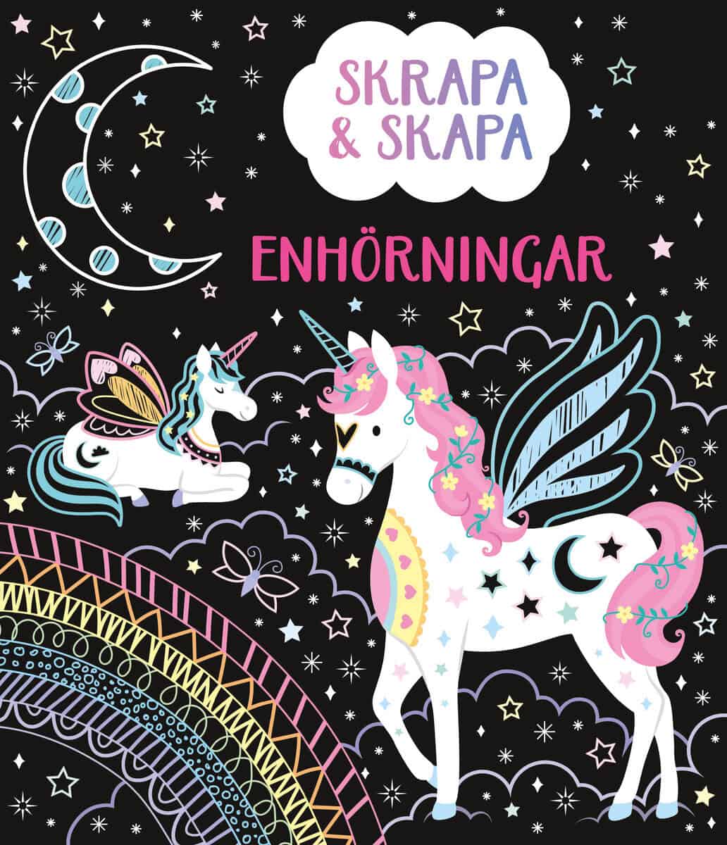 Skrapa & skapa. Enhörningar