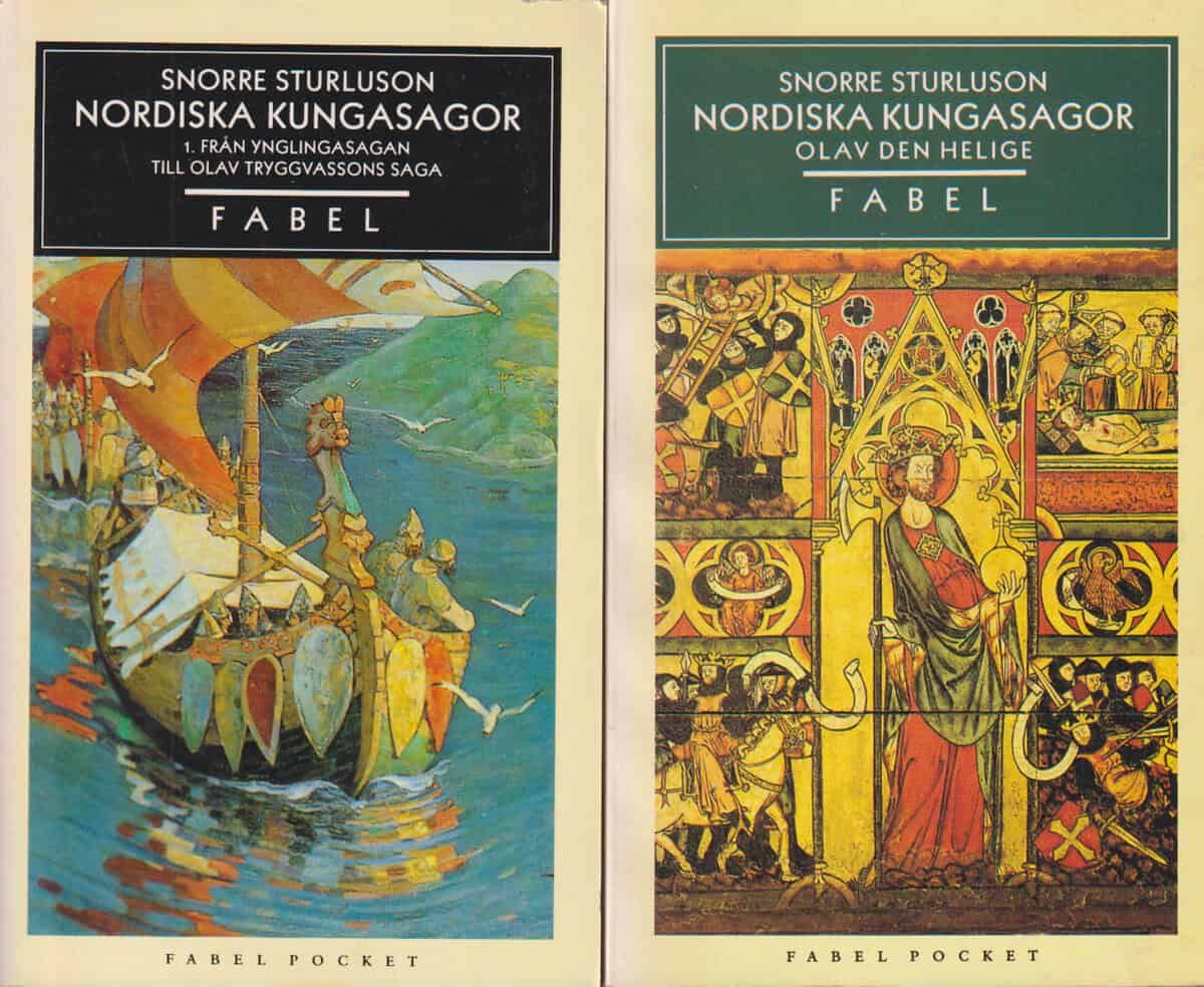 Snorre Sturlasson : Nordiska kungasagor. 1. Från Ynglingasagan till Olav Tryggvasons saga + 2. Olav den heliges saga [del 1-2 av 3]