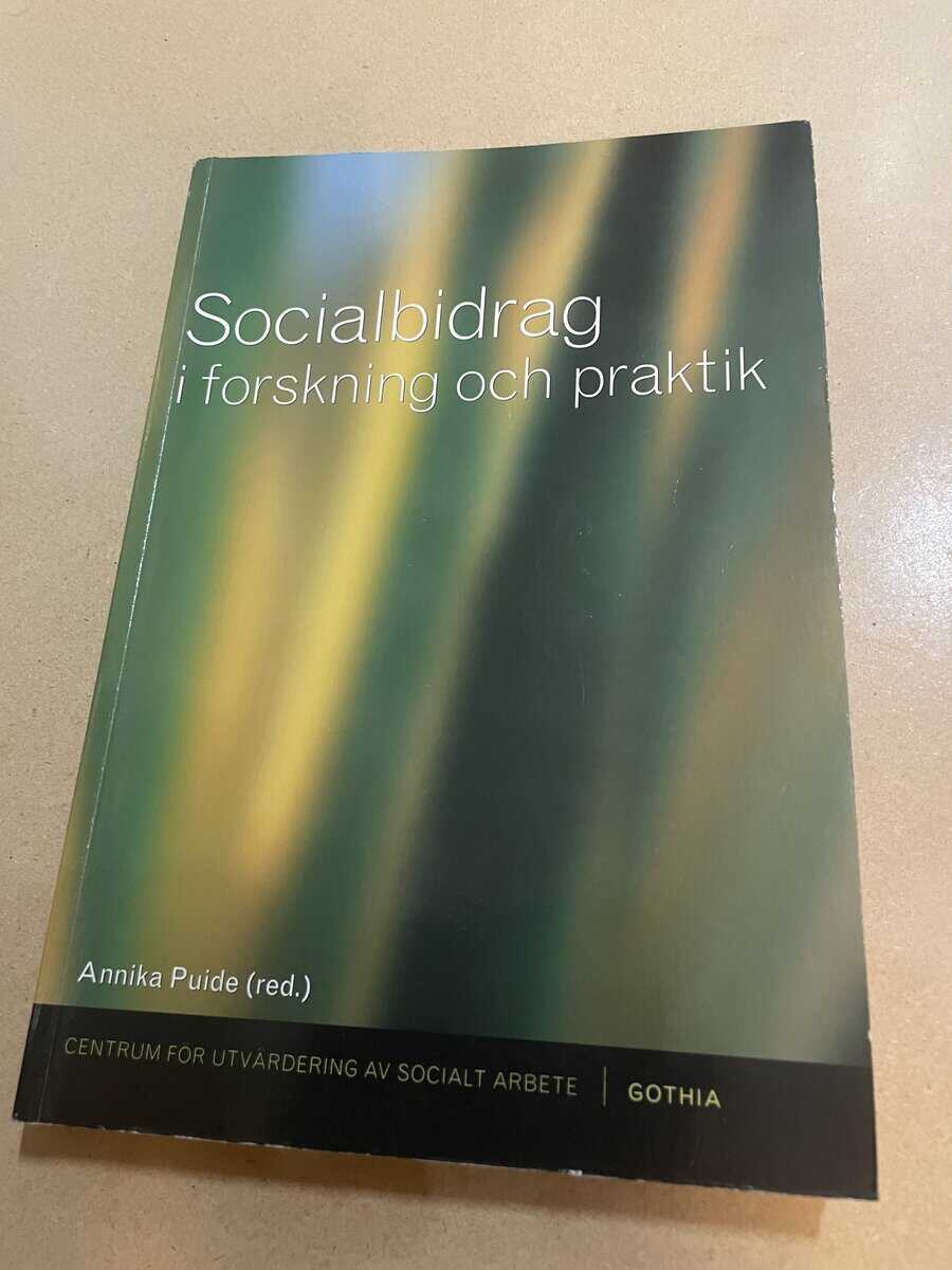 Socialbidrag i forskning och praktik