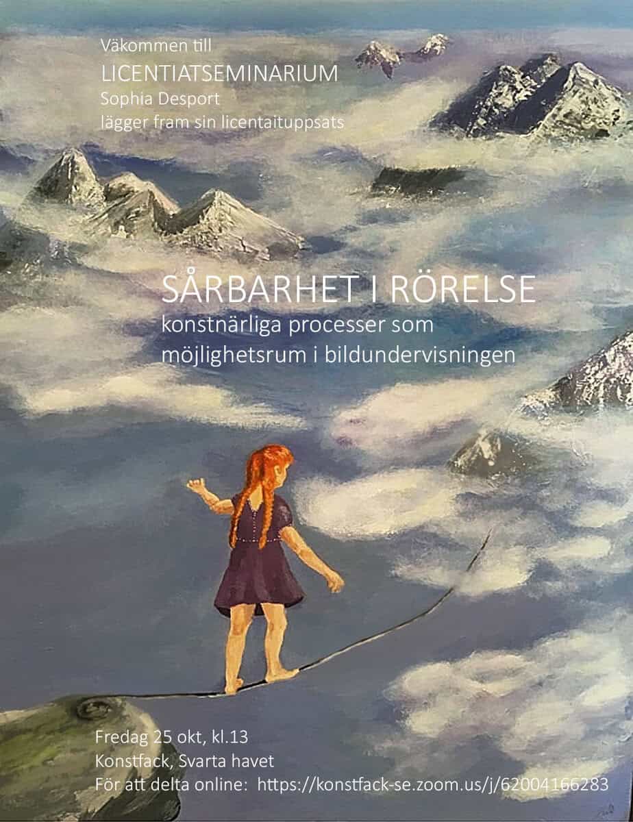 Sophia Desport : Sårbarhet i rörelse : konstnärliga processer som möjlighetsrum i bildundervisning