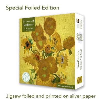 SPECIAL EDITION FOILED JIGSAW PUZZLE VAN GOGH : ─ Sunflowers 1000-pieces