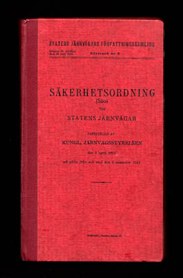 Statens Järnvägars Författningssamling : Säkerhetsordning