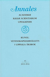 Stefan Mähl : Kungl. Vetenskapssamhällets i Uppsala årsbok 41/2015-2016
