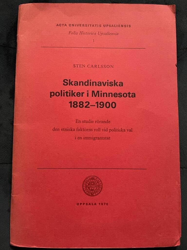 Sten Carlsson : Skandinaviska politiker i Minnesota 1882-1900