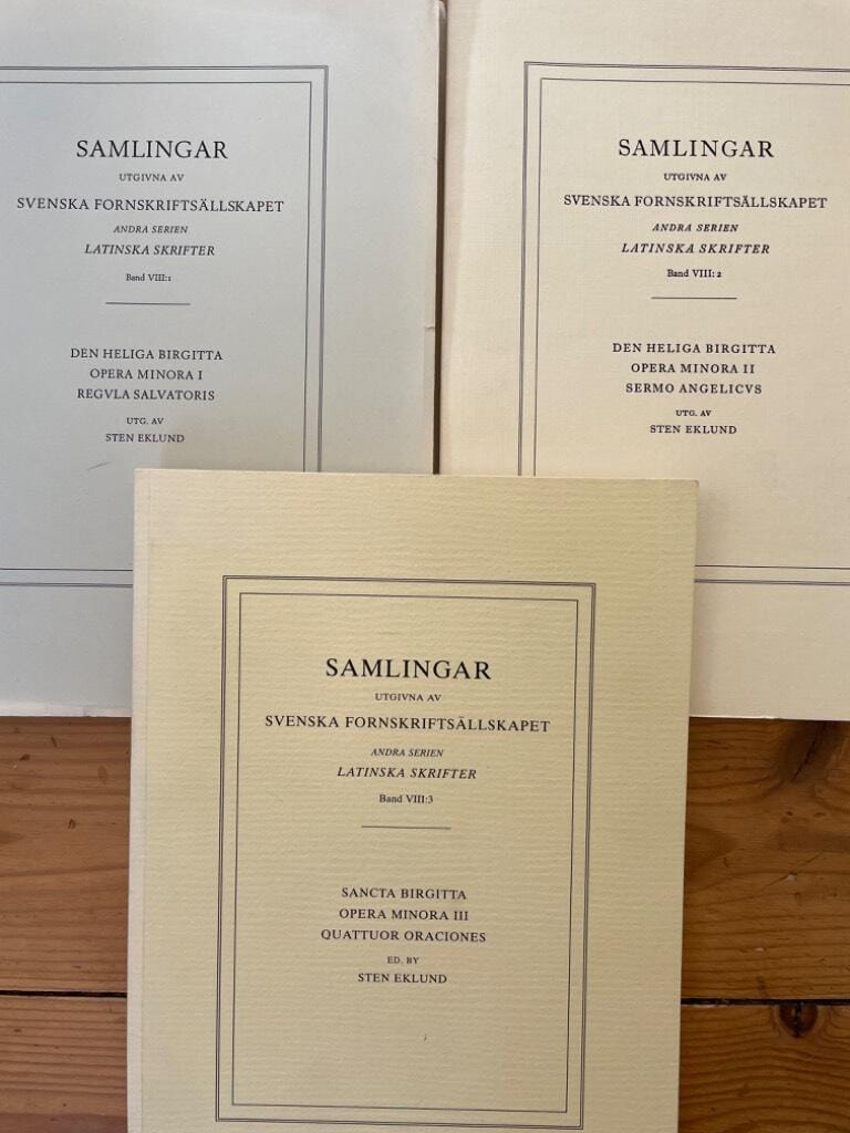Sten Eklund Sancta Birgitta : Sancta Birgitta Opera Minora I-III (komplett)