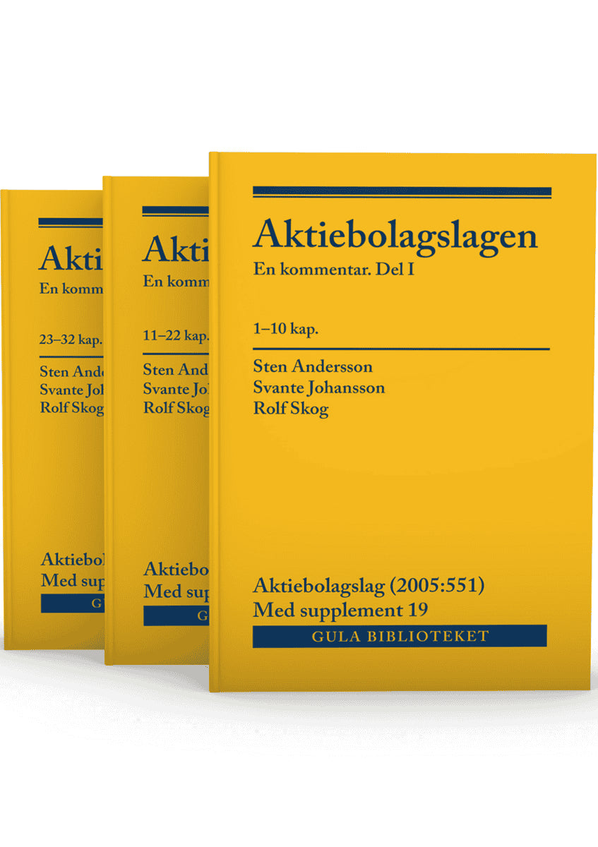 Andersson, Sten; Johansson, Svante; Skog, Rolf : Aktiebolagslagen, del I-III