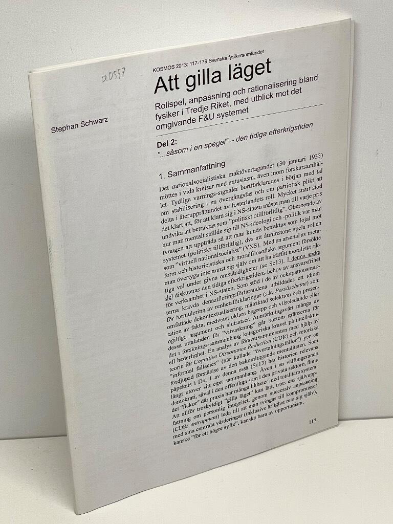 Stephan Schwarz : Att gilla läget