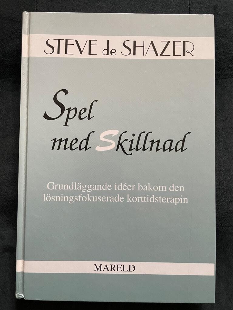 Steve De Shazer : Spel med skillnad