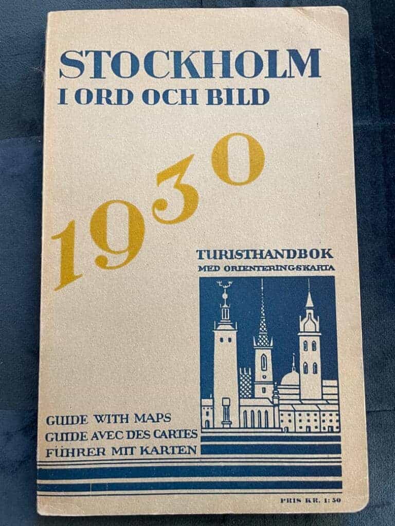 Stockholm i ord och bild 1930. Turisthandbok med orienteringskarta