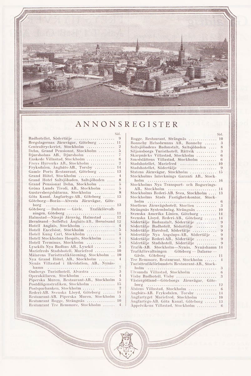 Stockholm med omgivningar. With surroundings. Et ses environs. Mit Umgebungen. Con alrededores