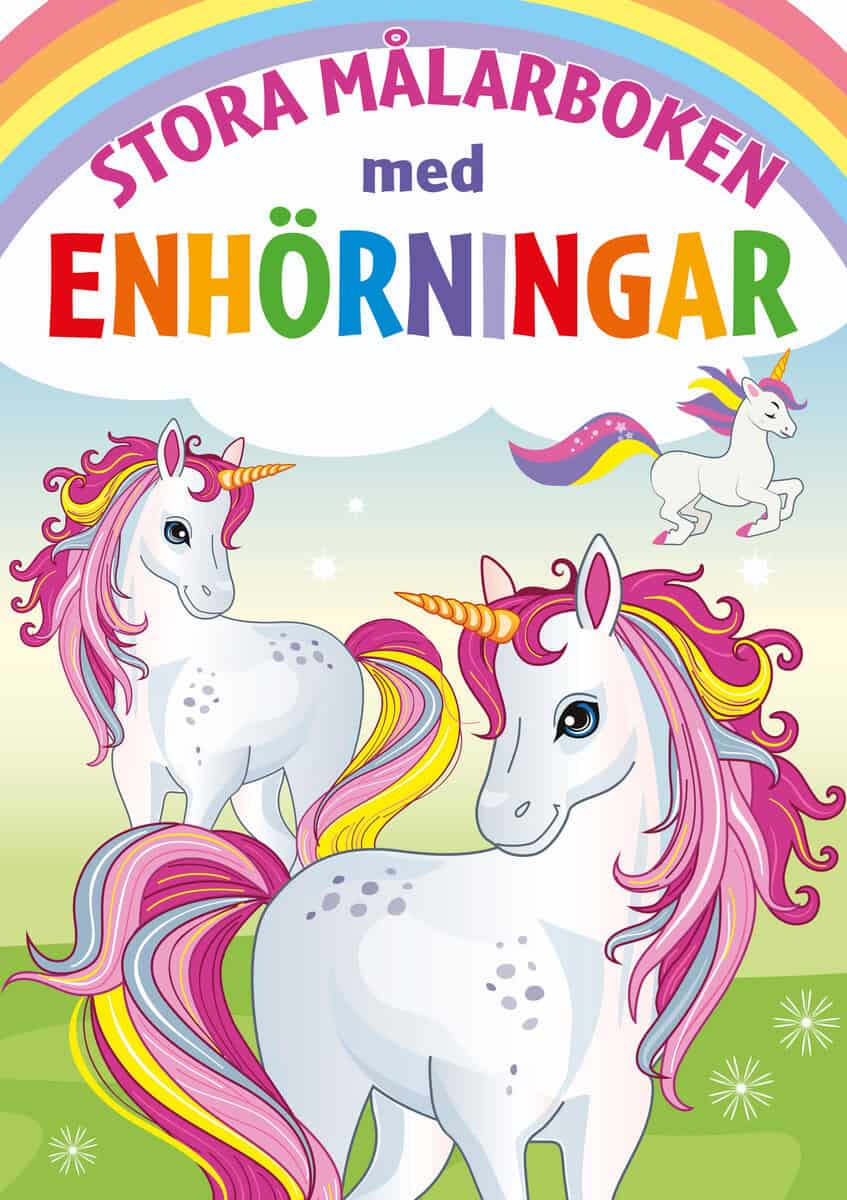 Stora målarboken med enhörningar