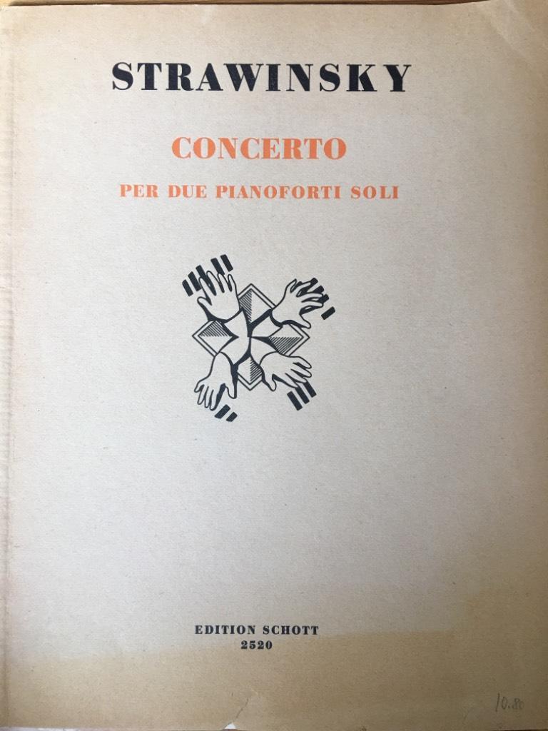 Strawinsky : Concerto per Due Pianoforti Soli (Edition Schott 2520)
