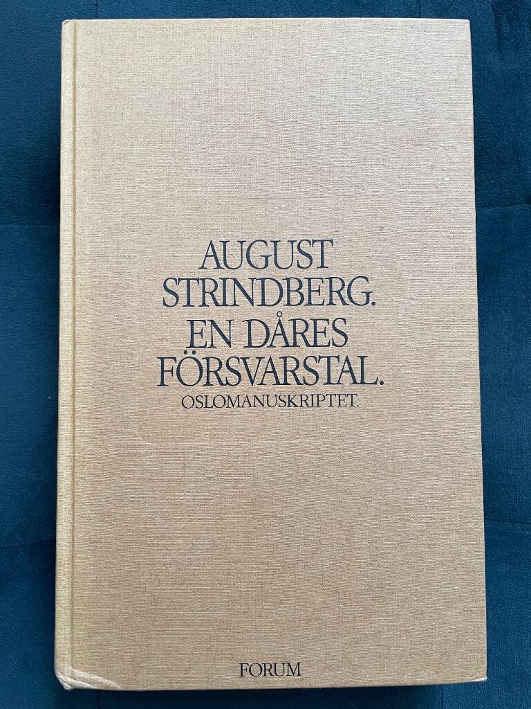 Strindberg, August ; Levander, Hans : En dåres försvarstal
